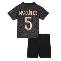 Paris Saint-Germain Marquinhos #5 Rezervni Dres za djecu 2023-24 Kratak Rukav (+ Kratke hlače)